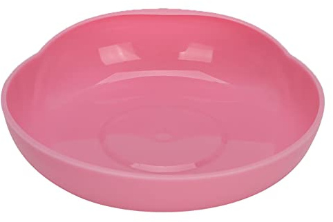 ANKROYU Cuenco De Silicona Para Ancianos, Plato Redondo Rojo, Plato A Prueba De Derrames Para Cuidado De Ancianos Con Ventosa, Cuenco Para Ancianos Con Base Vajilla Antideslizante Para Discapacitados