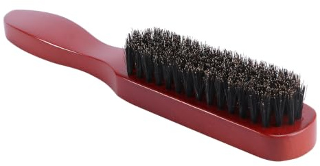 minkissy Bartbürste mit Schweineborsten und Massivholzgriff Bartreinigungsbürste Bartstylingbürste für Herren und Männer Körperpflegeprodukt