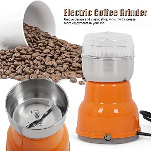 JFNHUTL Molinillos de Granos, Molinillo de café eléctrico Hogar Cocina Oficina Nueces de Acero Inoxidable Granos Semillas Especias Hierbas Molinillo rápido
