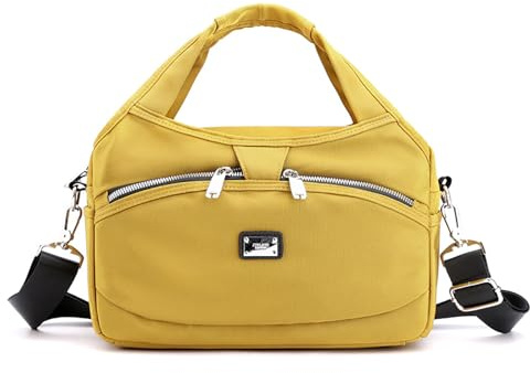 Emrefashion Taschen, Emrefashion Anti-Diebstahl-Handtaschen, Beautifuldeer Anti-Diebstahl-Handtaschen, wasserdichte Umhängetasche für Damen (One Size,Yellow)