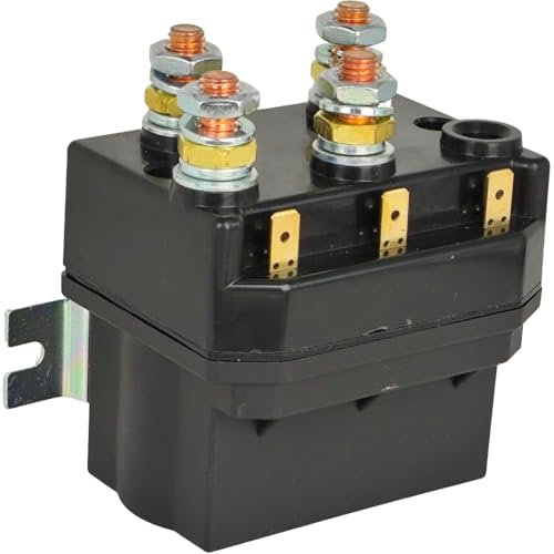 XYZIL Contactor de marcha atrás de cabrestante de 24 V CC 400 A DC88P compatible con Albright Truck ATV SUV quitanieves, molinetes, bomba hidráulica, motor reversible