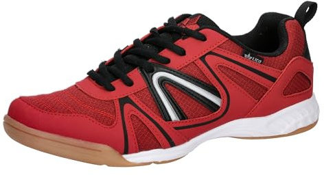 Lico Unisex passar inomhus hallsneakers, röd/svart, 45 EU, röd svart, 45 EU