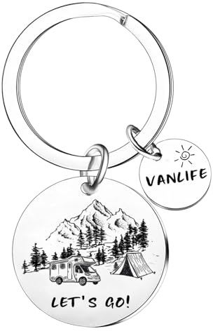 Tihnvk Porte-clés de camping en plein air, accessoires de camping pour les amateurs de propriétaires de camping
