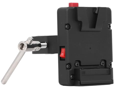 CFTGIW Placa de Alimentación de la Batería Aleación de Aluminio de Aluminio 14.8 V D Salida de Toque con Swink Cave Claw V Placa de Batería para la para NP F970 F960 F750 F770 F550 Fuente de