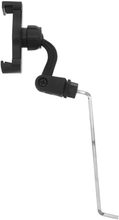 Saxophon Notenhalter mit Handy Tablette Halterung, Schwarz | Stabile Halterung aus Kunststoff und Kupfer, für Übung und Konzert, Passend für Smartphones und Tabletten