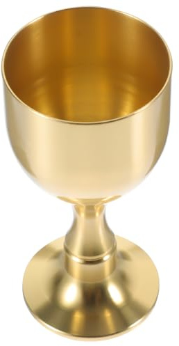 COLLBATH Copa de Latón para Ofrendas Budistas Multifuncional para Agua y Licor Vaso Decorativo para Ritual y Celebraciones