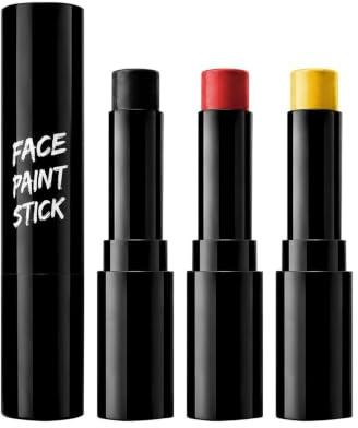 Face Paint Stick - Long Wear Crayon Makeup, 3g Waterproof Sweatproof Vibrant Sports Fan Face Color Pencil for Football Match Game Party School Stadium Events Fan Support Use, Multi Shade Set