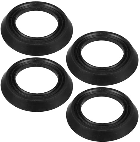 Veemoon Urinal Outlet Flange Gasket for Efficient Drainage 4pcs Replacement Rubber Seal Rings and Water Leakage Prevention, Suitable for Urinal and Shower Drain in Commercial Bathroom