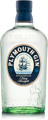 Plymouth Navy Strength Dry Gin | 57percent ABV | 70cl | Crafted with 7 Hand Picked Botanicals| High Strength Aromatic | Distilled in England's Oldest Working Distillery