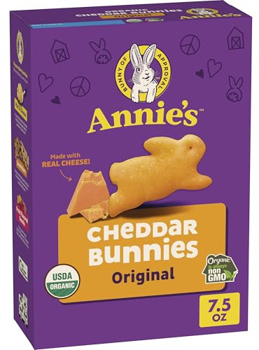 Annie's - Bunnies All-Natural Baked Snack Crackers Cheddar - 7.5 oz.