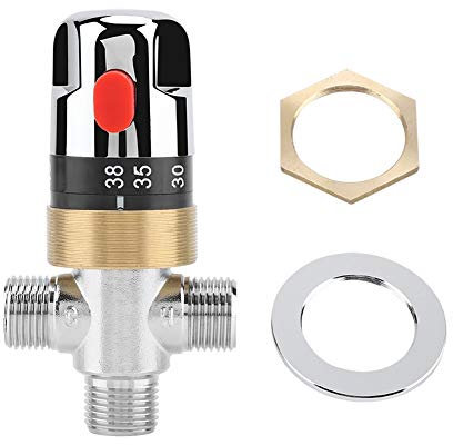 Mitigeur Thermostatique En Laiton, Vanne De Lavabo À Température Constante Sensible Avec Contrôle De La Température Pour Salle De Bains, Toilettes, Cuisine