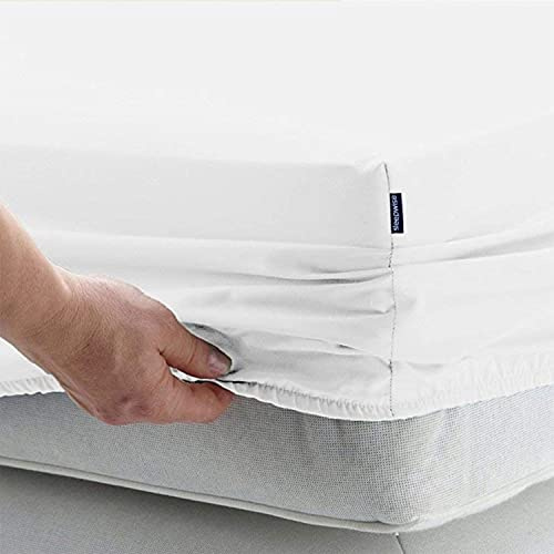 Sleepwise Soft Wonder Spannbettlaken, OEKO-TEX® Mikrofaser Bettlaken, Topper Spannbettlaken, King Size Leintuch, Bed Sheets Atmungsaktiv, Antistatisch & Hypoallergen, Bettlaken 90-100x200 cm