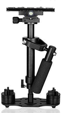 Wondalu S40 Hand-Steadycam-Kamera-Stabilisator für DSLR Steadicam Canon Nikon GoPro AEE Video mit Schnellwechselplatte