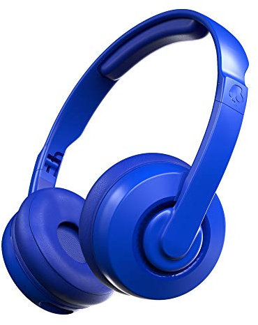 Skullcandy Cassette On-Ear Wireless Headphones, 22 Hr Battery, Microphone, Works with iPhone Android and Bluetooth Devices - Blue