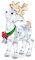Swarovski Joyful Renna di Babbo Natale, Oggetto Decorativo con Personaggio in CristalliSwarovski e Metallo, Multicolore