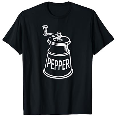 Moulin à poivre Moulin Costume Sel Ou Poivre Halloween T-Shirt