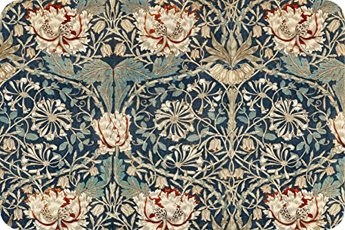 William Morris - Glass Worktop Saver/Protector | Cutting Board - by Pearl Glass (60 x 40cm Extra Large, Honeysuckle)
