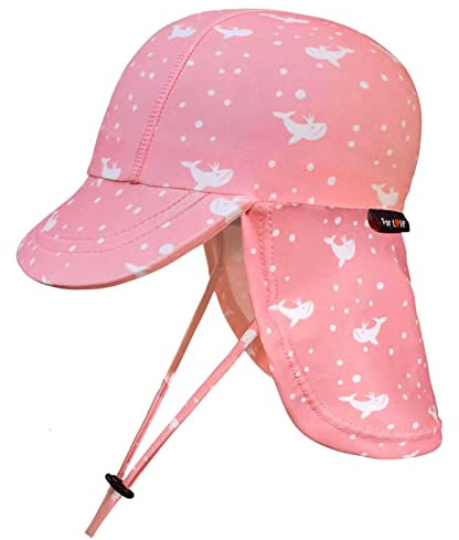 weVSwe Baby Sonnenhut mit Nackenklappe und Verstellbarer Kinnriemen UPF50+ | OEKO-TEX Stoff,Schnelltrocknend, Atmungsaktiv, Kleinkind Sommermütze für Strände, Schwimmbäder,0-3 Jahre.