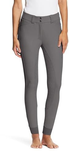 Breeches Tri Factor Grip FS Plum Grey, 24R