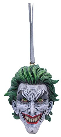 Nemesis Now The Joker Hanging Ornament, 7cm, Resin, Green, Officially Licensed DC Merchandise, The Joker Hanging Ornament, Cast in The Finest Resin, Expertly Hand-Painted