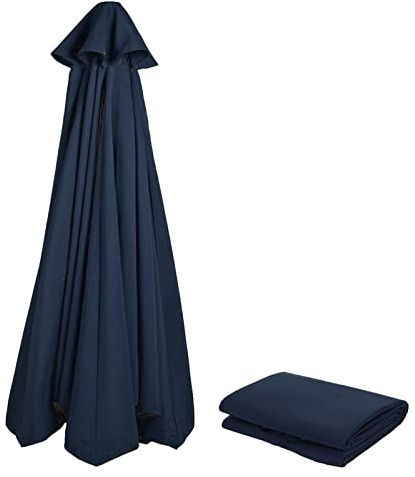 NAFGQIY Parasol Replacement Cover 3 m 8 Struts / 6 Struts Anthracite / Blue / Grey / Red / Beige Parasol Fabric UV Protection 80 Windproof Stable Beach Patio Garden Parasol Replacement Parts
