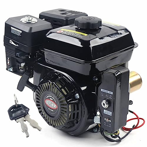Upyouths Electric Start Go Kart Engine, Go Kart Log Splitter Gas Engine Motor 212cc 7.5HP 4-Stroke Go Kart Gas Engine for Compressor Scarifier Lawnmower Pump Generator Flail Mower