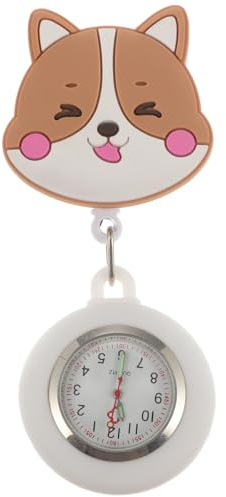 ULTECHNOVO Montre a Gousset Infirmière Rétractable Montre De Poche À Boucle À Clip Légère Et Facile À Accrocher pour Soignants Aide-Soignante Et Travail Quotidien 3.94X1.57X0.79in