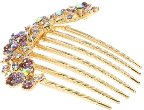 FRCOLOR Strass Haarkamm Seitlicher Brauthaarschmuck Damen Haarkamm Mit Ziersteinen Für Hochzeit Party Geschenk