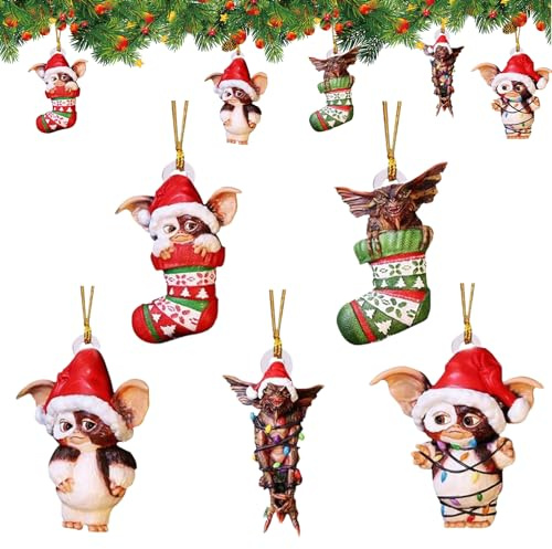 5pcs Weihnachtsdekorationen, Weihnachtsbaumschmuck, Lustige Weihnachtself Hängende Ornament, Weihnachtsbaum-Dekorationen， Geeignet für Weihnachtsbaumdekoration,Heimparty-Dekoration und Foto-Requisiten