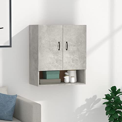 Youuihom Multifunktionale Schränke Medizinische Schränke Putzschrank Wandschrank Betongrau 60x31x70 cm Holzwerkstoff Geeignet für Garage, Wohnzimmer, Küche, Hauswirtschaftsraum