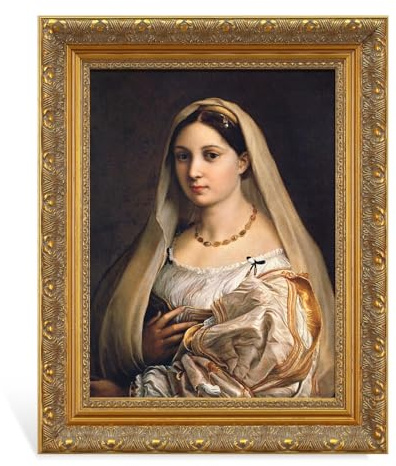 FOLKOR Antique Gold Frame for 20x30 Stretched Canvas Oil Painting Art Prints, DIY Solid Wood Ornate Frame, Vertical or Horizontal Display for Portrait Vintage Landscape (No Glass & Backing)