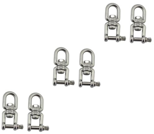 POPETPOP 6stücke Edelstahl Drehbare Metallringe Für Aufhängungen Garten Und Heimwerkerarbeiten Rostfrei Und Drehbar Praktische Verwendung Als Haken Für Pflanzen Windspiele Und Mehr