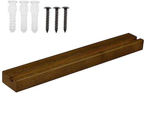 Record Player Stand Vinyl Record Display Stand, Wall Mounted Wooden Shelf Record Holder Elegant Hanging Storage Single LP Holder Album Holder Organizer and Stand Record Stand for Music room