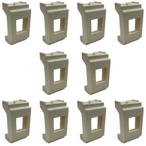 oniroview Adattatore Keystone Compatibile Vimar Idea, Bianco, per prese RJ45, RJ11, HDMI, Ottici, TV, Installazione Facile, Qualità Italiana (10)