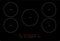 Sovereign AT70IDI 70cm Five Zone Induction Hob Satin Glass with 99min Timer