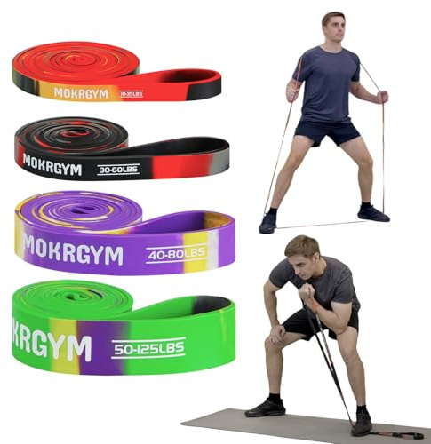 Widerstandsband – Naturkautschuk, antiallergen und langlebig, tragbar für Zuhause, Fitnessstudio und Outdoor-Workouts, Fitnessübungen und Rehabilitation