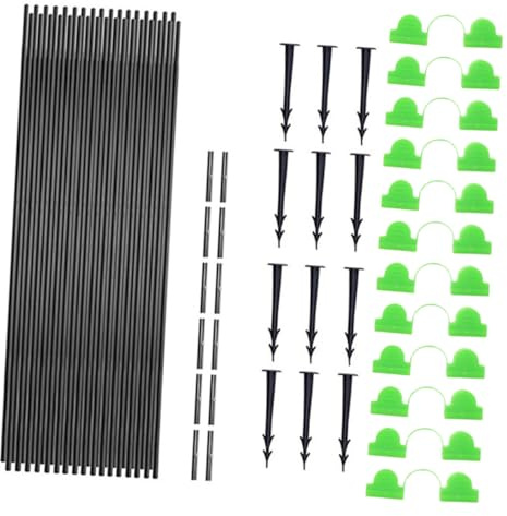 DOITOOL Arceaux Serre Jardin Tunnel de Protection Léger pour Plantes Filet Anti-Oiseaux et Anti-Pluie Support de Culture pour Semis et Couverture Anti-Gel