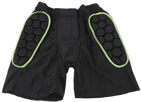 CHICIRIS Pantaloni, Pantaloni Neri Pantaloni da Uomo Pantaloncini Imbottiti Protettivi Imbottiture Protettive per L'anca 3D Pantaloni da Sci Spugna Addensata Protezione per L'anca (XXL)