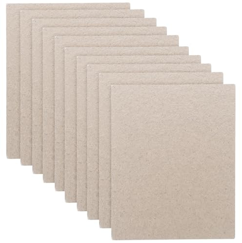 Toyvian de Cubierta de Mica Resistente al Calor 10 Piezas para Microondas, Aislamiento Duradero y Protector Prolonga Vida Útil para Horno en Uso Doméstico