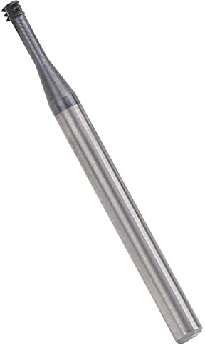 Keenso Fraise filetée métrique à 3 dents en acier tungstène pour outil à main CNC M4 x 0,7 x D4 x 50, haute résistance à l'usure, pour couper l'aluminium, l'acier inoxydable, pour les opérateurs CNC