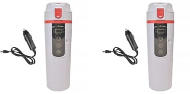 Lot de 2 bouilloires de voiture 12 V 24 V pour boissons, lait, café