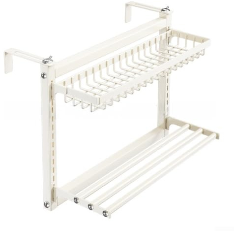 FortunateSweet Estante de calefacción ajustable para radiadores, alas plegables, soporte para secadora de ropa, resistente al óxido, acero al carbono para el hogar, 60 cm de alto