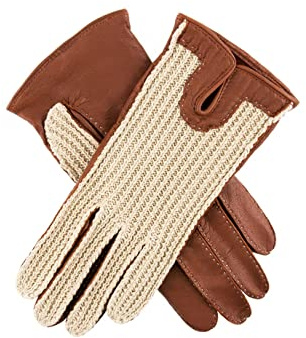 Dents Damen Handschuh - Braun - Cognac - Small (Herstellergröße : Large)