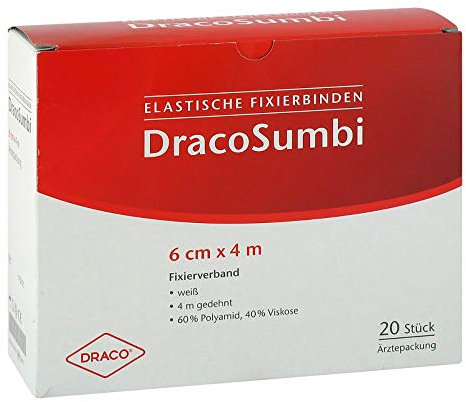 Dracosumbi Fixierbinde 6 Cmx4 m Weiß