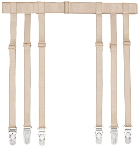 IMOMOTO Simplicity Garter Belt, Nude, 6 Sangles Porte-Jarretelles, Taille Unique Femme
