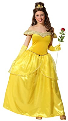 Atosa disfraz princesa dorado mujer adulto vestido M