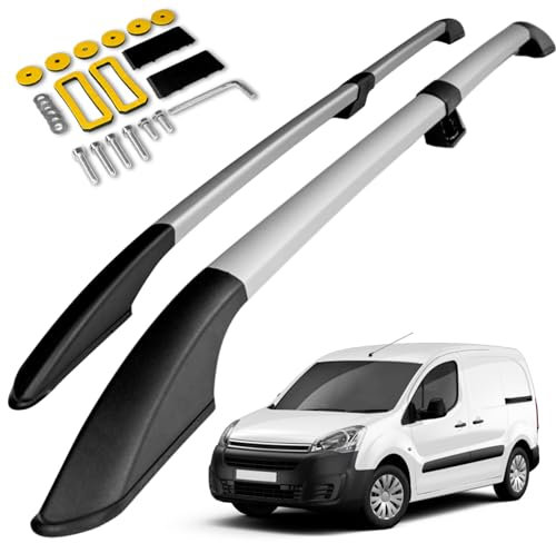 CHROMEMASTER | Compatible con Citroen Berlingo Short 2008-2018 | Barras Portaequipajes, Rieles de Techo; Se Utilizan para el Montaje de Portaequipajes de Techo, Cajas de Techo o Portabicicletas