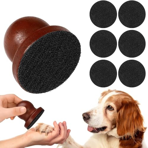 Nagelfeile für Hunde, leiser Nagelknipser für Hunde mit 6 austauschbaren Feilenscheiben für Hunde, tragbar, Nagelfeile für Hunde, zum Glätten, Geschenke für Haustiere (schwarz)