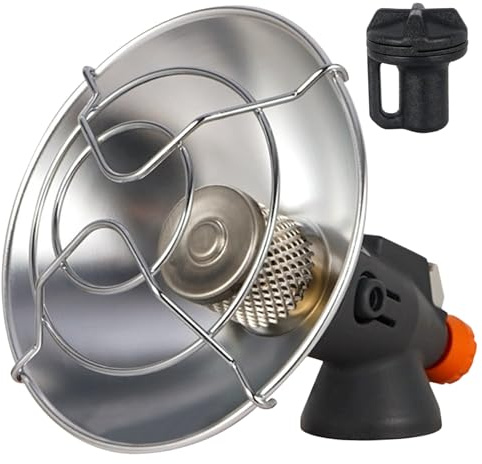 Gas Heater Portable Camping Heater Outdoor Butane Heater with Control Valve, Rapid Heating Tent Heater Tank Top Tent Heating Wamer Tent Stove Wamer Heater Camping Stove Warmer for Hiking Backpacking