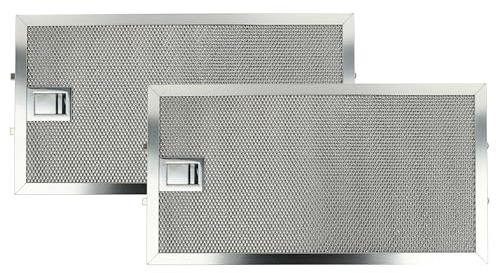 vhbw 2x Filter Metallfettfilter kompatibel mit Miele DA 219 EXT | DA 219-2 EXT Dunstabzugshaube, Metall